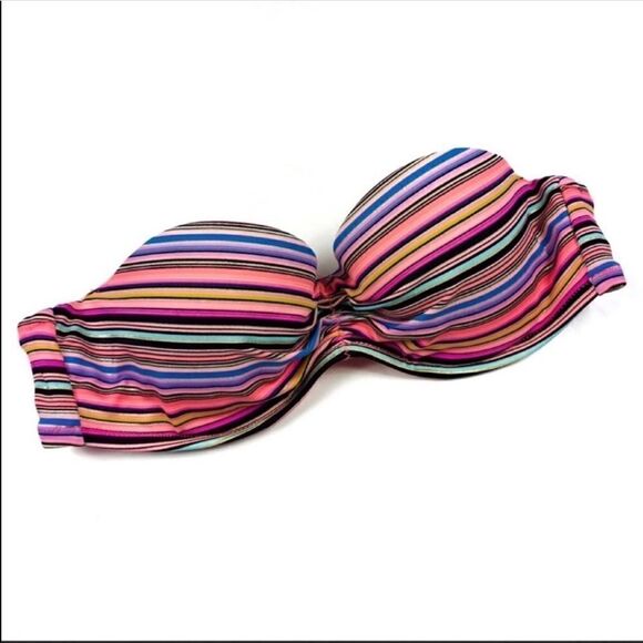 Victoria’s Secret Striped Underwire Bikini Top 32B - Picture 1 of 9